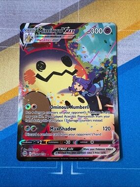 Mimikyu VMAX TG17/TG30 Swsh09: Brilliant Stars Trainer Gallery Holo NM
